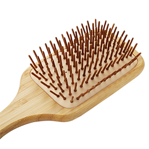 Large Size <strong>Bamboo</strong> Paddle <strong>Hairbrush</strong> With <strong>Bamboo</strong> Bristle for Stimulate Scalp and Blood Flow <strong>Bamboo</strong> Hair Brush - Product Image 2