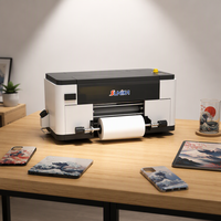 Machine d'impression UV DTF avec système d'agitation d'encre blanche pour matériaux à surface dure, idéale pour les entreprises à domicile