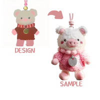 Porte-clés en peluche personnalisé, porte-clés sur mesure, créez votre propre design, fabricant professionnel de jouets en peluche