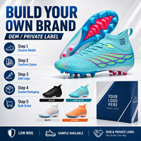 Chaussures de football personnalisées OEM à crampons hauts FG pour jeunes, hommes et femmes – Chaussures d'entraînement à marque privée