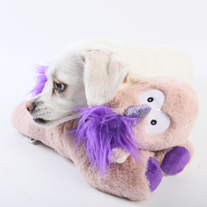 Düşük Minimum Sipariş Adedi Sevimli Çevre Dostu Unicorn Kalp Atışı Sıcak Yumuşak Peluş Köpek Uyku Sakinleştirici Yavru İnteraktif Oyuncak Günlük Kullanım Evcil Hayvan Kaygı Giderici - Product Image 5
