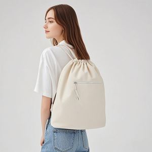 Sac à dos à cordon personnalisé durable avec logo, léger, grande capacité, sac à bandoulière portable pour les voyages quotidiens, le shopping et la salle de sport - Product Image 5