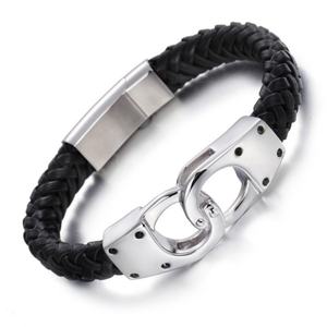 2024 High Quality Custom Vintage Stainless Steel <b>Men</b> Handcuffs Bracelet - Product Image 2