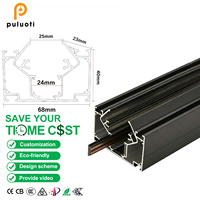 Rail magnétique en alliage d'aluminium extrudé à faible consommation d'énergie pour projet d'éclairage de rénovation de plafond intérieur de hôtel résidentiel moderne 48V