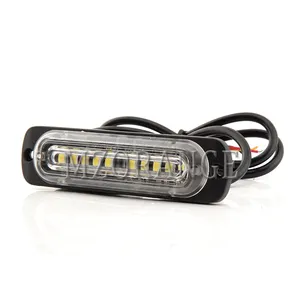 Hot Selling Car Ultra-thin 10 LED Strobe Warning Lights Flashing Lamp Light Fit For Most Of Cars