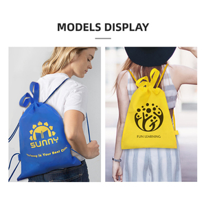 Good Quality Nylon <b>Drawstring</b> <b>backpack</b> Customised <b>Drawstring</b> <b>backpacks</b> Waterproof Lightweight - Product Image 6