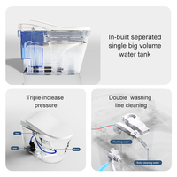 Sanitaires de luxe, toilettes intelligentes, sanitaires, économiques en eau, automatiques, intelligentes, avec siège surélevé