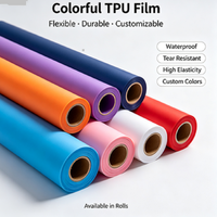 Rouleau de film TPU coloré sur mesure, feuille de polyuréthane thermoplastique, membrane flexible imperméable pour la lamination de tissus textiles