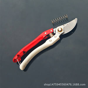 Mountain Wisteria Pruning Shears 45mm Blade Sk-5 Carbon Steel Red White Handle <b>Butterfly</b> Structure For Fruit Tree <b>Gardening</b> - Product Image 5