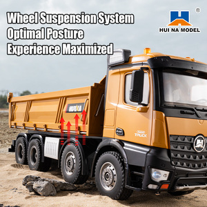 Xe tải ben công trình điều khiển từ xa Huina 1536 1/14 bán hợp kim, có đèn và nhạc, đồ chơi cho bé trai - Product Image 6