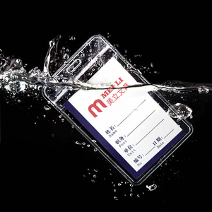 <span class=keywords><strong>Porte</strong></span>-<span class=keywords><strong>badge</strong></span> personnalisé en plastique souple transparent, <span class=keywords><strong>porte</strong></span>-carte d'identité d'employé ou d'étudiant en <span class=keywords><strong>PVC</strong></span> transparent - Product Image 2