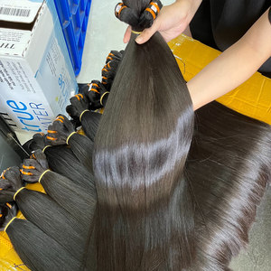 Offerta Lampo: Extension per Capelli Veri Vietnamiti, Fasci di Capelli Grezzi Super Double Drawn di Alta Qualità, Lisci Naturali, Pronti per la Spedizione - Product Image 2