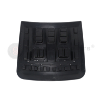 Accessoires de voiture, kit de carrosserie, capot moteur en alliage d'aluminium noir pour Jetour T2, couvre-moteur