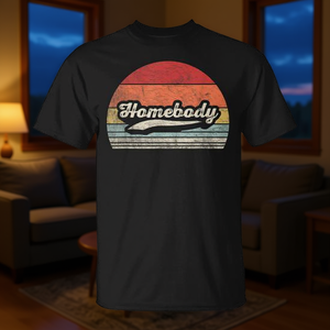 T-shirt vintage Homebody, chemise pour introvertis, idéale pour rester à la maison pendant la quarantaine - Product Image 3