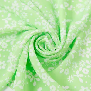 Eco maçã verde 100% puro algodão cetim 100*100 leve toque macio para roupas femininas