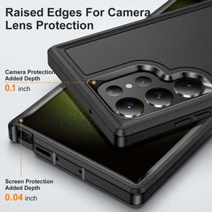 Pour <span class=keywords><strong>Samsung</strong></span> S25 S24 S23 S22 360 ° Protection complète Anti-choc Kick Stand PC <span class=keywords><strong>coque</strong></span> de téléphone A56 A54 A53 - Product Image 4