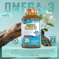 Gélules d'huile de poisson Oméga-3 à marque privée, faible MOQ, complément alimentaire pour la vitalité cognitive, prix direct usine, approvisionnement immédiat