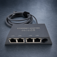 Nuevo Hub de Red RJ45 de 1000Mbps con Entrada de Alimentación Bidireccional, 4 Puertos Gigabit, Starlink Mini Gen 3, para Oficina Móvil, Náutica y RV
