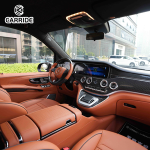 CARRIDE Vito Model Auto Interieur SUV MPV Modificatie Ombouw Bruin Ivoor Leder Lounge <span class=keywords><strong>Bed</strong></span> Sterrenhemel Plafond Cinema Scherm - Product Image 6