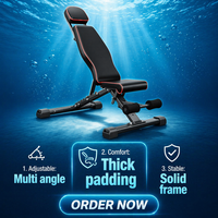 Tabouret pliant réglable pour l'exercice, banc de musculation multifonctionnel, durable et sûr, vente en gros