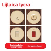 Interruptor de Pared Empotrado Tipo 86 con Acabado Imitación Madera, Calidad de Exportación, Estándar del Reino Unido, con Aislamiento Ignífugo y Clasificación IP20