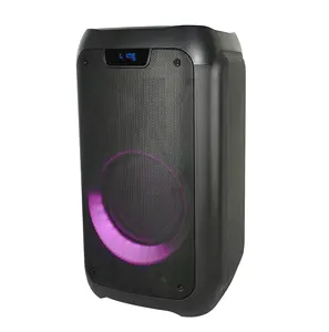 2022 Best Price Portable Party Speaker System 8" Speaker Audio With Fm Radio Remote Control Led Light