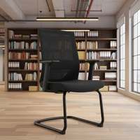 Chaise de bureau en maille de haute qualité avec accoudoirs, chaise d'ordinateur pour la maison, chaise de formation moderne et simple pour salle de réunion