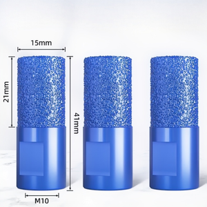 Outils de découpe, d'agrandissement de trous et de rainurage diamantés brasés sous vide M10/M14, très demandés, pour plans de travail, lavabos, marbre, granit et carrelage - Product Image 6