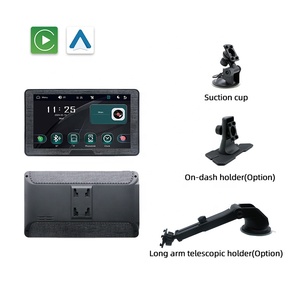 7 ''không dây IPS màn hình cảm ứng xách tay tự động Carplay cho xe ô tô phổ quát Android điều khiển bằng giọng nói với 1 năm bảo hành - Product Image 4