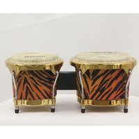 Factory Wholesale Solid Wood Classic Bongo Drum One-Piece High Quality Ergonomic Latin Percussion Instrument Imported Hand Drum