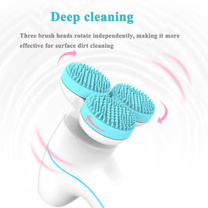 <span class=keywords><strong>Brosse</strong></span> <span class=keywords><strong>nettoyante</strong></span> faciale en silicone 3D en forme de V à triple <span class=keywords><strong>brosse</strong></span> pour un nettoyage en profondeur – Meilleure vente - Product Image 2
