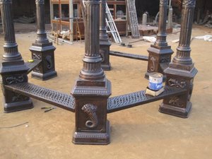 Châu Âu Hiện Đại La Mã Phong Cách Trang Trí Sân Vườn Rèn Sắt Gazebo Thiết Kế Trang Trí Ngoài Trời Thép Pergola Mái Vòm Sắt Thiết Kế - Product Image 6