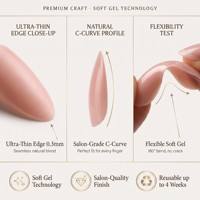 Faux ongles à presser 30 pièces, vente en gros, logo personnalisé, couvrance totale, en acrylique et gel souple, formes amande, cercueil, stiletto, French, œil de chat, kit de nail art