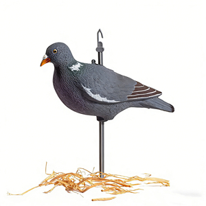Décoy d'oiseau réaliste 3D personnalisé (pigeon/<span class=keywords><strong>colombe</strong></span>) pour extérieur, jardin, champ, avec piquet en plastique, corps entier, résistant aux UV, durable, décoration - Product Image 6