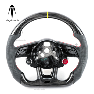 Volante Sportivo Personalizzato in Fibra di Carbonio Durevole per <span class=keywords><strong>Audi</strong></span> <span class=keywords><strong>A1</strong></span> A3 A4 B9 A6 A7 A8 Q5 Q7 Q8 TT R8 A6 A7 A8 B8.5 B8 - Product Image 3