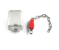 Quantité minimale de commande 100 pièces L102 serrure à monnaie en alliage de zinc pour le caddie de supermarché du Canada casier de caddie avec 1 équipement de service CAD
