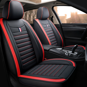 Diseño clásico Ajuste universal Precio barato Funda <span class=keywords><strong>de</strong></span> asiento <span class=keywords><strong>de</strong></span> <span class=keywords><strong>coche</strong></span> <span class=keywords><strong>de</strong></span> cuero <span class=keywords><strong>de</strong></span> PVC para 5 asientos - Product Image 3
