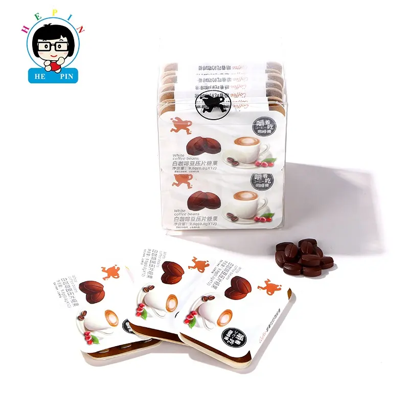 Wholesale OEM Order Tablet Candy Coffee Flavor Coffee-colored Hot Sale Press Candy For Kids