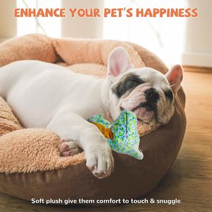 Jouets pour chiens personnalisés en tissu froissé, peluches couineuses sans rembourrage, jouets de traction résistants pour chiots, ensemble de jouets à mâcher durables et amusants pour chiens - Product Image 4
