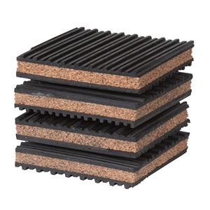 แผ่นยางรองพื้นป้องกันการสั่นสะเทือน แผ่นไม้ก๊อกและยางสำหรับระบบ HVAC เครื่องปรับอากาศ เครื่องซักผ้า และเครื่องอัดอากาศ - Product Image 4