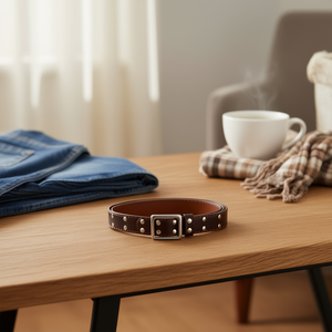 Cinturón plano con hebilla cuadrada de 4 cm, doble pinza, con relieve de PU, para mujeres y hombres. - Product Image 2