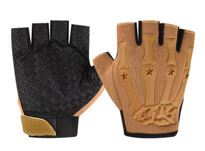Guantes Tácticos DF de Microfibra de Medio Dedo para Deportes al Aire Libre, Camping, Tiro, Senderismo, Guantes de Motocicleta con Nudillos Duros de Goma - Product Image 3