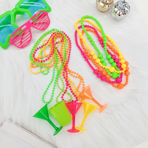 80 के दशक के 90 के दशक की पार्टी पोशाक पोशाक के लिए महिलाओं के लिए रंग-रंग-बिरंगी नीहार - Product Image 6