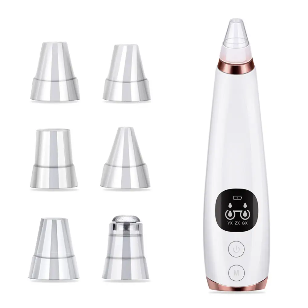 Electric vacuum Pore Cleaner Blackhead Suction Extractor 5 Heads for Comedones Acne Extractor Beauty Machine
