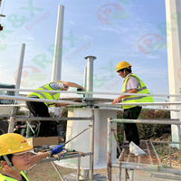 Éolienne à axe vertical 10KW 20KW 30KW 50KW 100KW pour toit résidentiel, générateur d'énergie éolienne 48V 96V 120V 380V pour la maison
