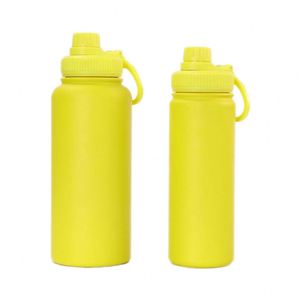 Premium Fitness <b>Large</b> Insulated Stainless Steel Water Bottle with Straw Lid Leakproof Sport Straight <b>Cup</b> Portable Pocket - Product Image 3