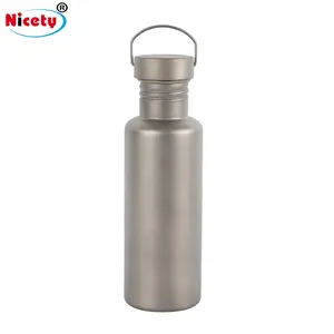 Neue Titan Wasser flasche Metall Outdoor Sport flasche 500/750ml