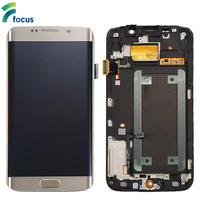 Qualité d'origine affichage s6 bord plus pour samsung s6 écran lcd et numériseur de remplacement pour galaxy s6 affichage
