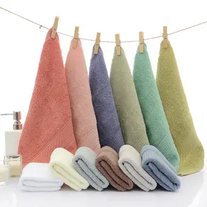 Good Quality Adult 100% Cotton Eco Square Towel Solid Color Thicken Skin-Friendly Bath Towel