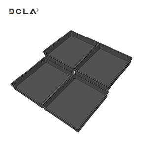 Thiết bị bán thịt Khay trưng bày màu đen hộp nhựa có thể xếp chồng lên nhau cho cửa hàng và tủ lạnh - Product Image 6